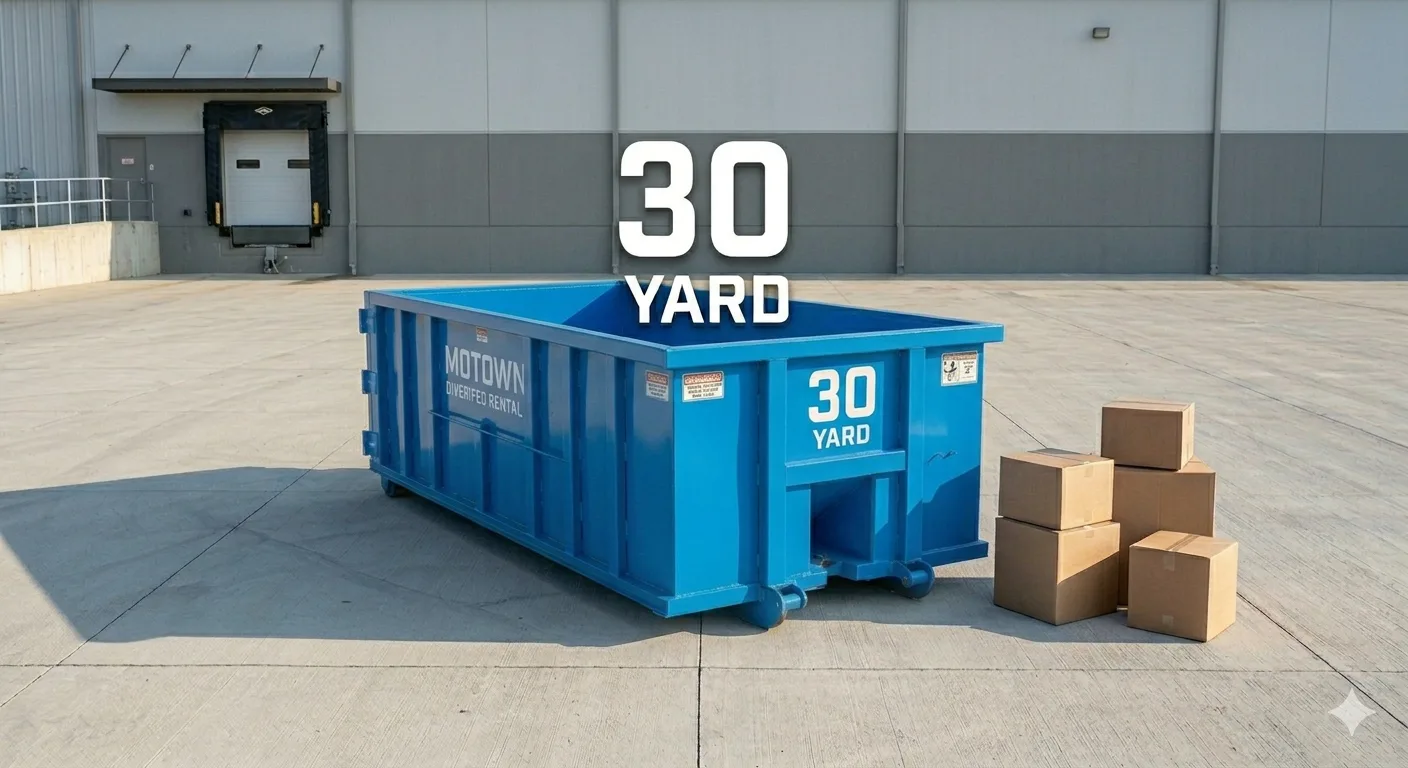Dumpster Size and Pricing - Motown Dumpster Rentals